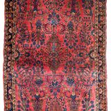 Ancient Persian Sarouk handmade carpet 112cm x 164cm 1920s, 1B748