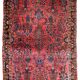 Ancient Persian Sarouk handmade carpet 112cm x 164cm 1920s, 1B748