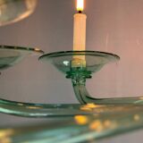 Green Murano glass Venetian chandelier, Venini, circa 1920