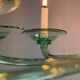 Green Murano glass Venetian chandelier, Venini, circa 1920