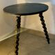 Guéridon, table d'appoint en bois noir