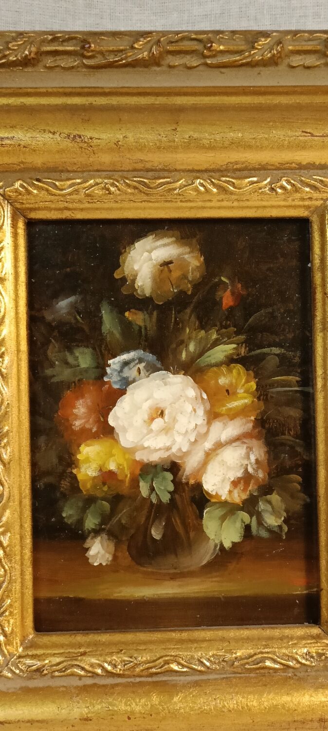 Tableau ht sur panneau roses