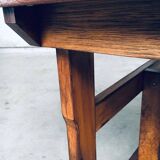 Patinated Wood Garden Table, 1970s