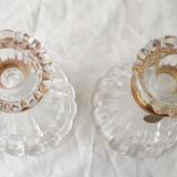 Pair of crystal candlesticks