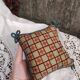 Coussin vintage français fait main