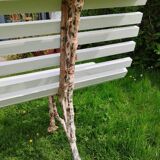 Banc de jardin avec pieds en fonte ancien