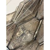 Set of Two “Poliedri” Murano Glass Wall Sconce in Venini Style