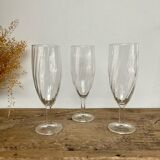 6 Vintage Twisted Flutes France