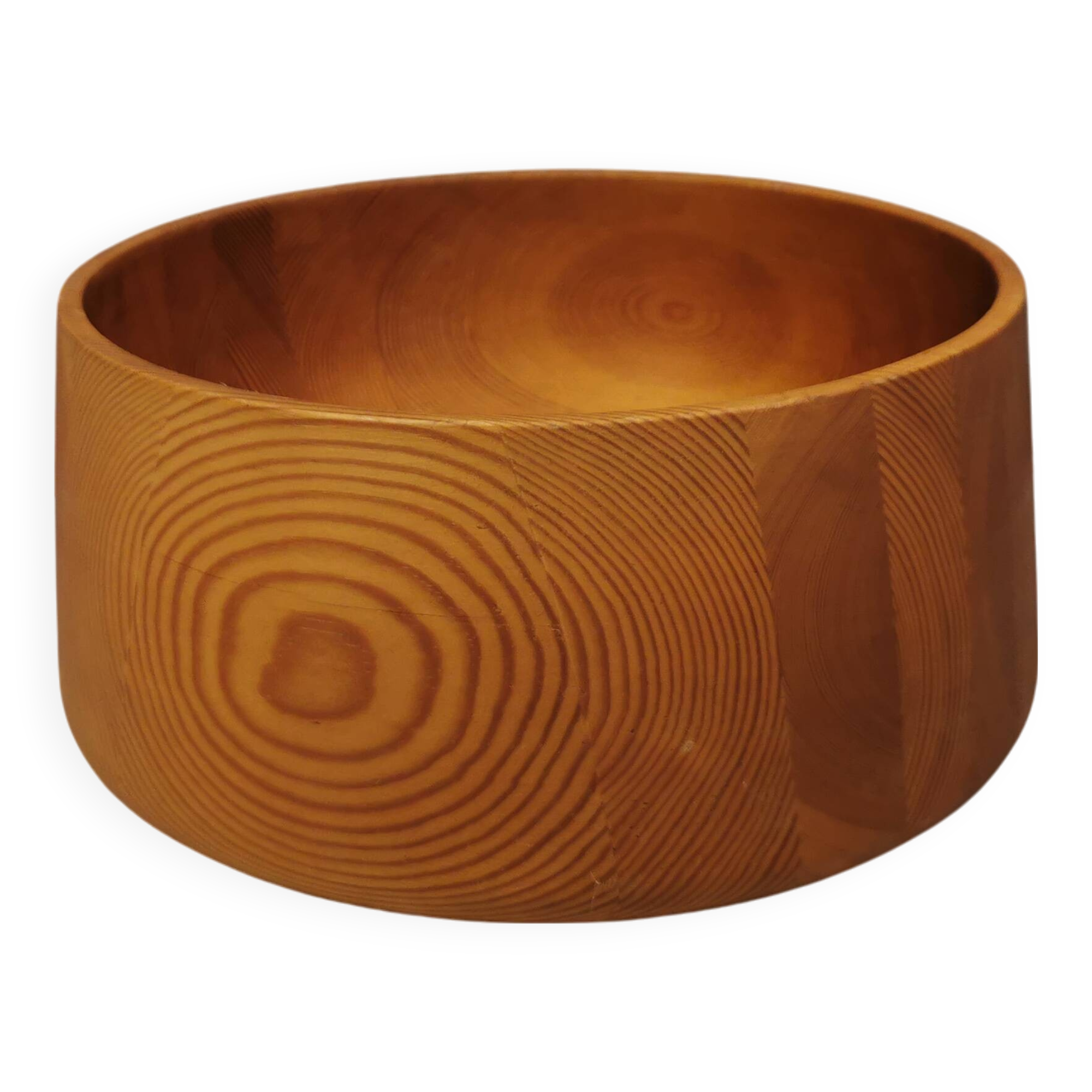 Danish bowl in turned wood 1970s