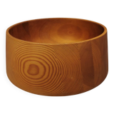 Danish bowl in turned wood 1970s
