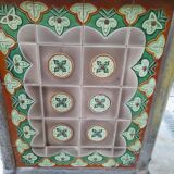 Cook old tile faience metal structure