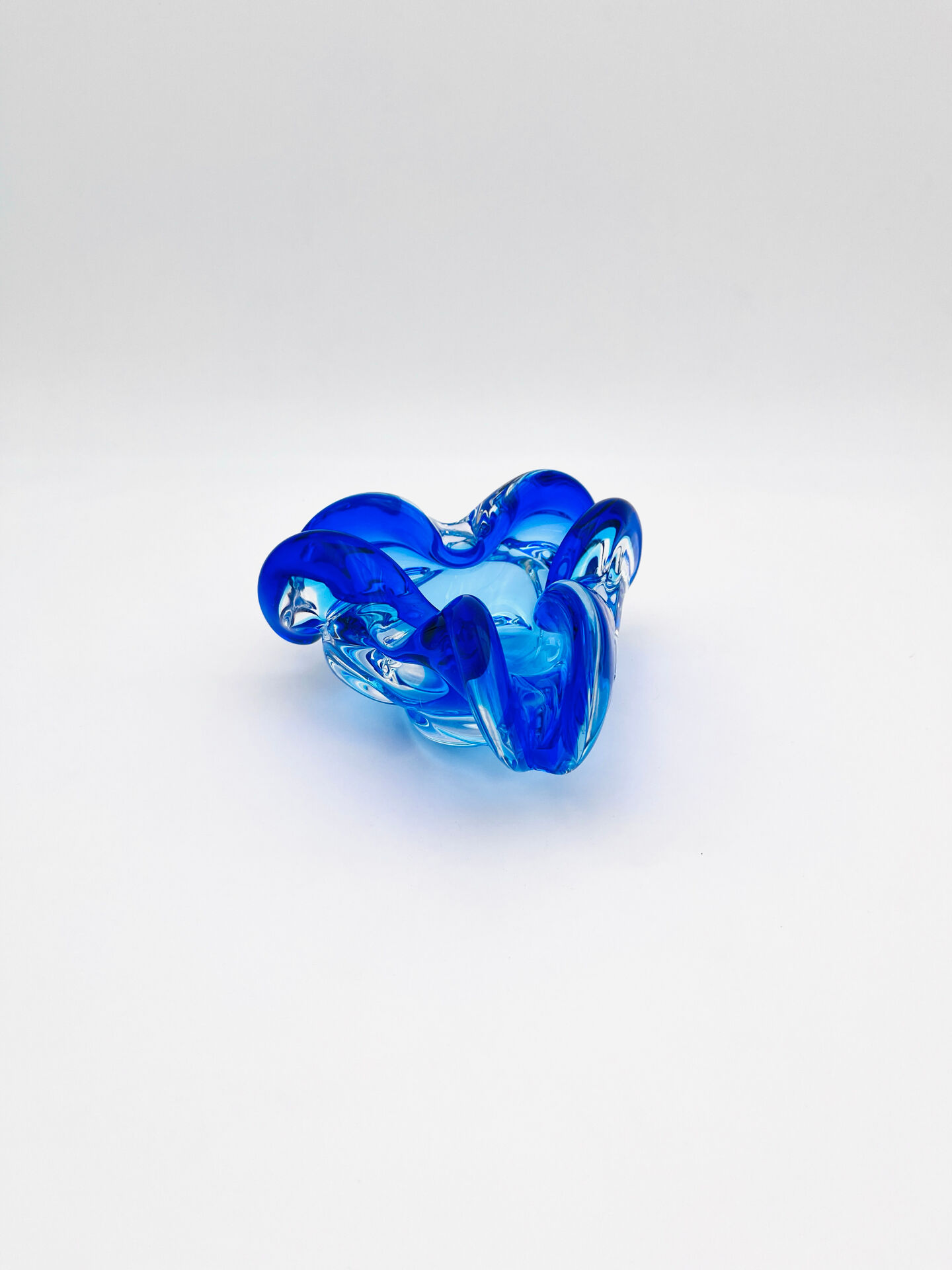 Pocket Bowl Josef Hospodka Sommerso Blue Cobalt Lagoon Vintage 60s 70s A