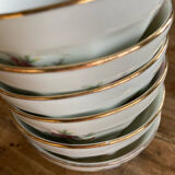 Small faceted bowls - porcelain