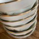 Small faceted bowls - porcelain
