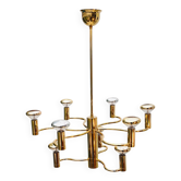 Massive brass chandelier