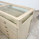 Vintage painted jewellery counter with top display
