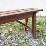 Old wooden bench vintage country
