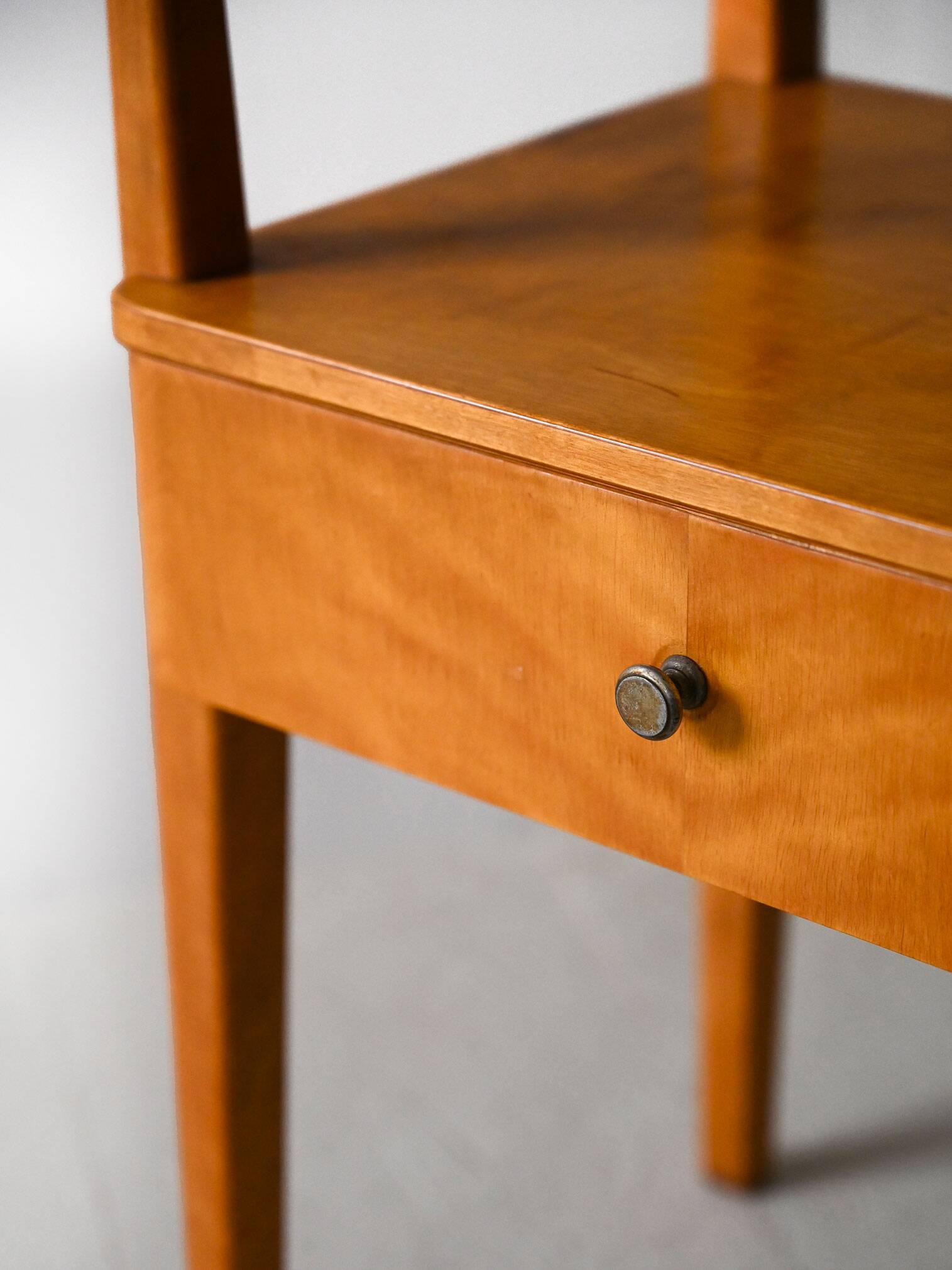 Bedside table with oak drawer