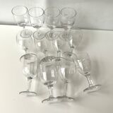 12 mismatched glasses