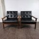 Pair of armchairs in rosewood model Capella by Illum Wikkelsø for Niels Eilersen, Denmark, 1960.