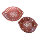 2 assiettes en terre cuite