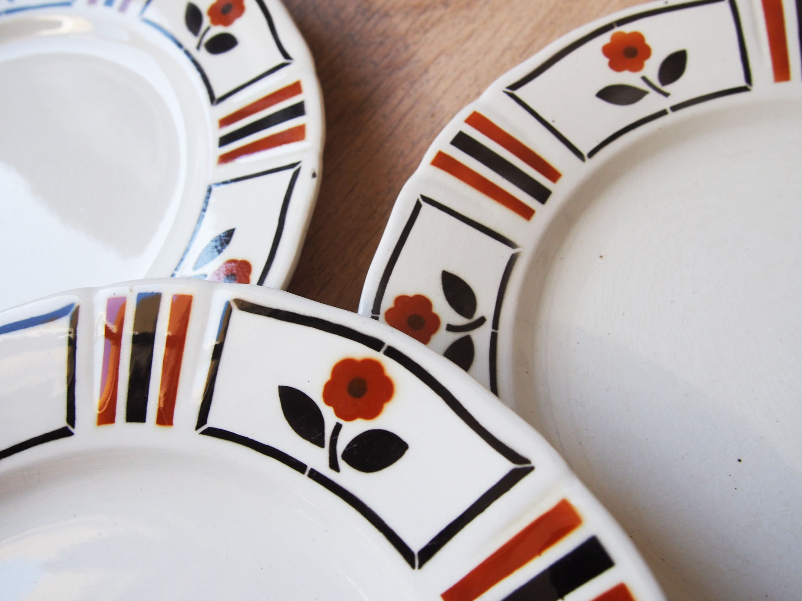 Five plates Lunéville