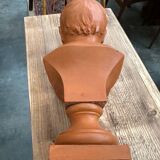 Child bust in terracotta