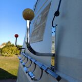 Vintage chrome coat rack and plastic balls