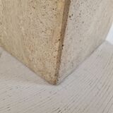 Italian coffee table in travertine, 1980s