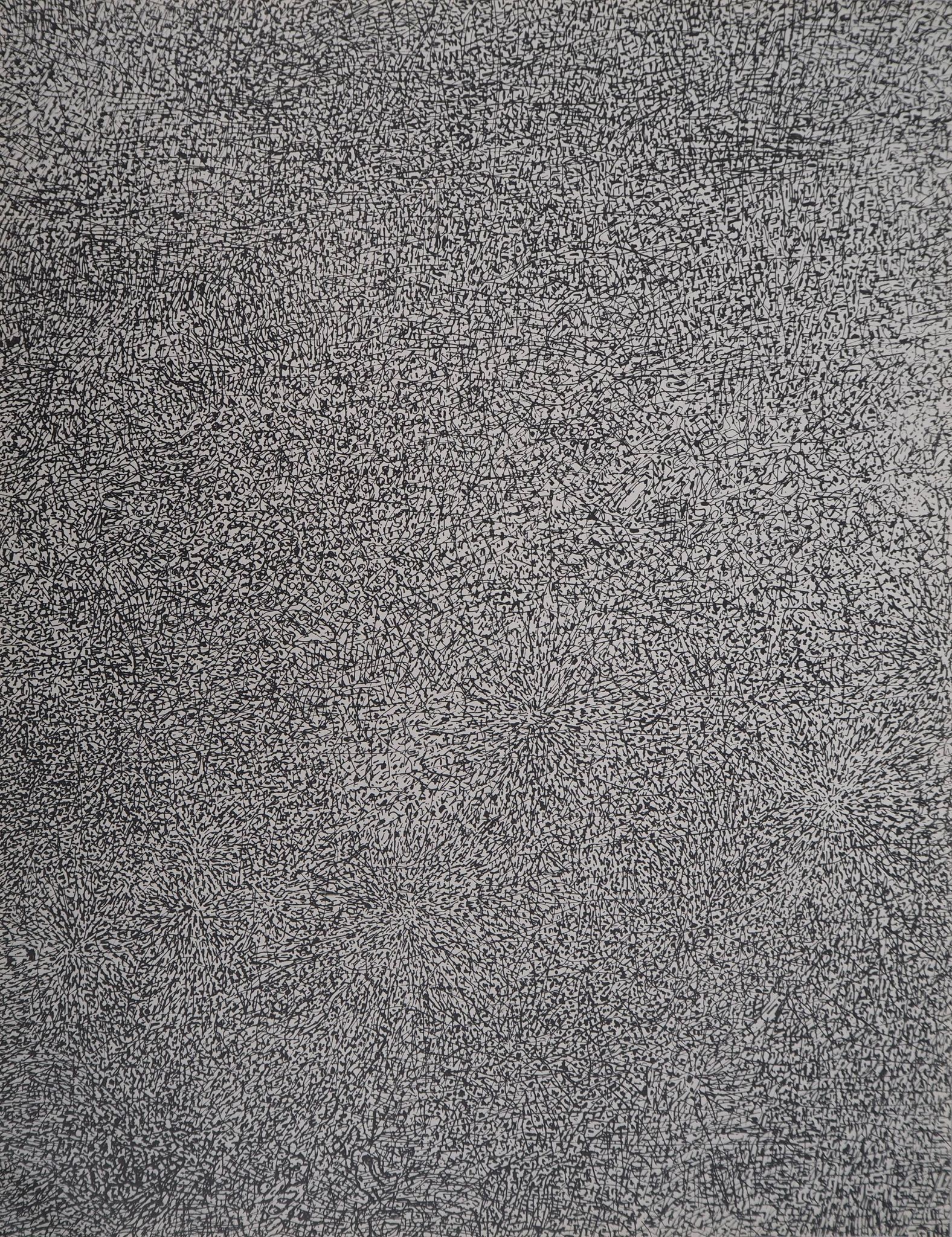 jean dubuffet : prairie de barbe - lithographie originale