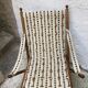 Folding garden chair and his foot rests, folding Napoleon III