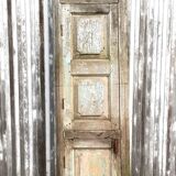 Old patinated teak door