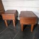 Pair of Scandinavian teak bedside tables from the 1960s.