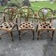Lot de 3 Chaises fauteuils en rotin