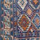 Pretty old Caucasian chirwan carpet of the 19th century  115x176cm