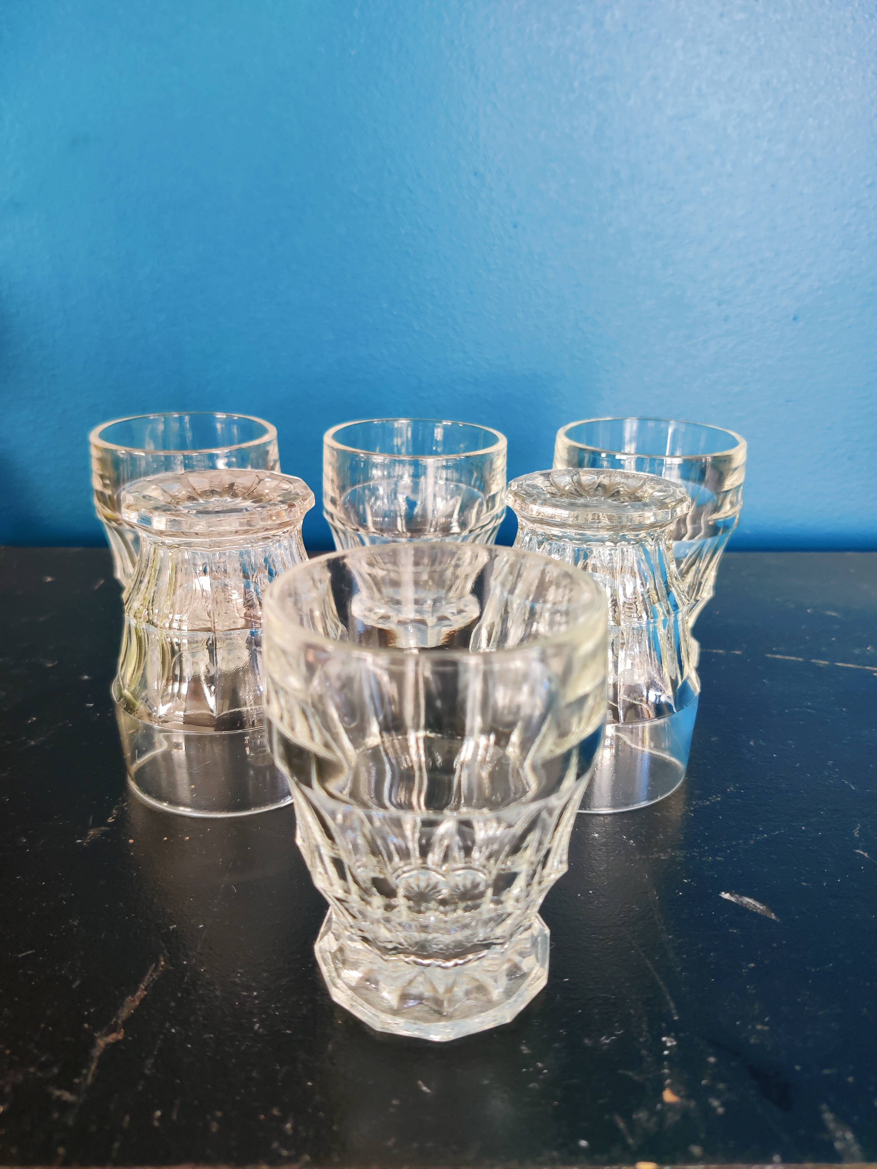 Vintage aperitif glasses