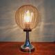 Amber Glass Table Lamp, Space Age Style, 1970s