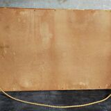 Miroir art-déco or au décor végétal 52x31cm