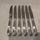 6 silver-plated table knives by Christofle Malmaison