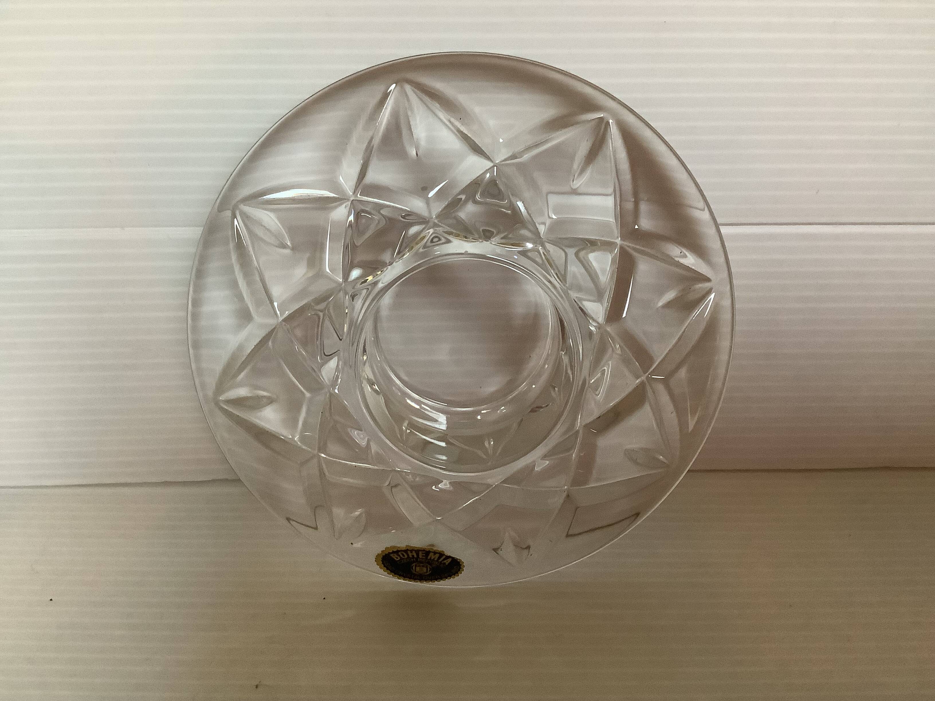 Bohemia crystal candle holder