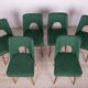 Chaises en coquillage polonaises de l'usine de meubles de Bydgoszcz, années 1960, lot de 6