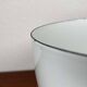 Mid-Century Modern Danish Large White Enamel Bowl, 1960s