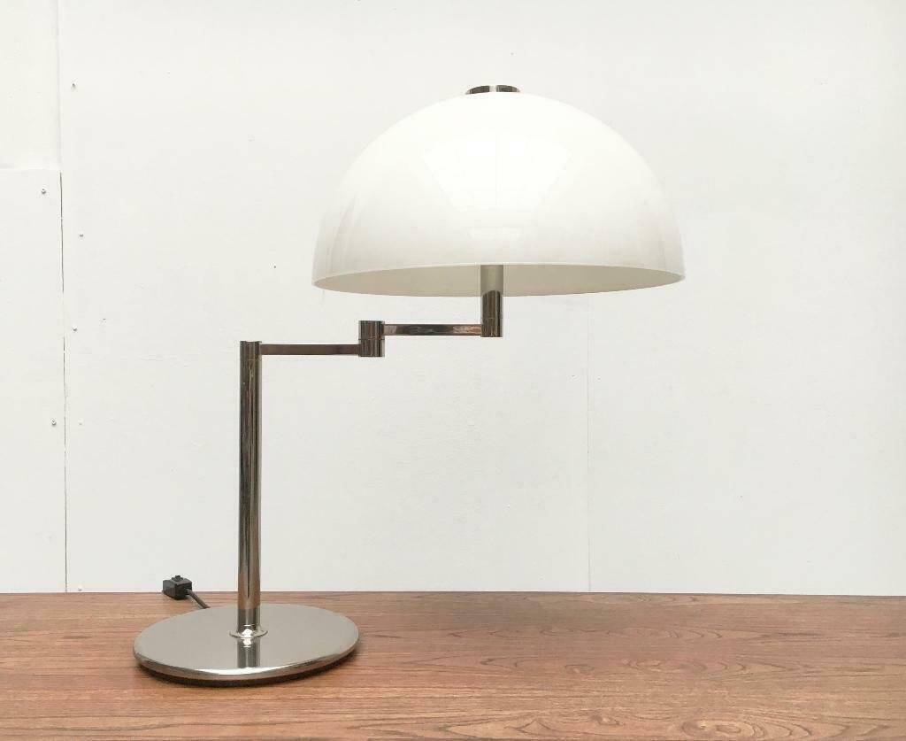 Table lamp model Schwenkomat from the mid-century space age by the SLZ team for Swisslamps International, 1960s.