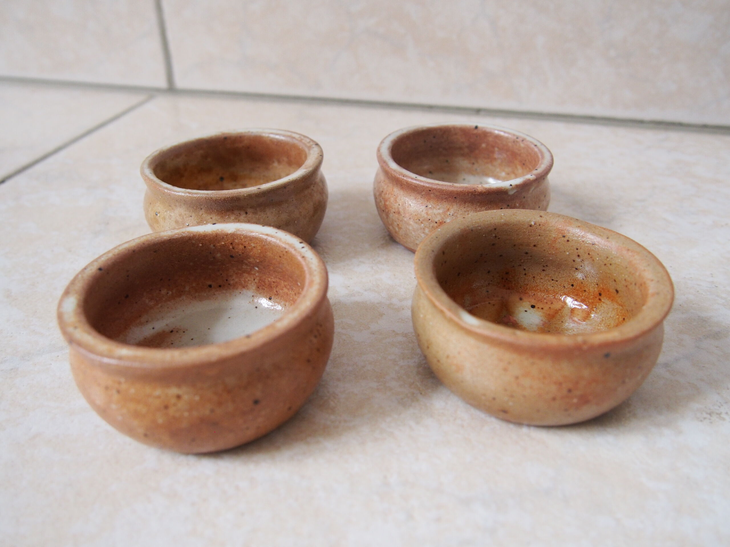 Set de 4 ramequins en grès