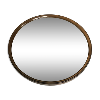 Round mirror in smoked plexiglas 50cm