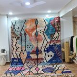 Authentic moroccan boujaad rug vintage handmade wool 300x200 cm