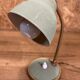 Ancienne lampe vintage metal vert, années 60', déco pop