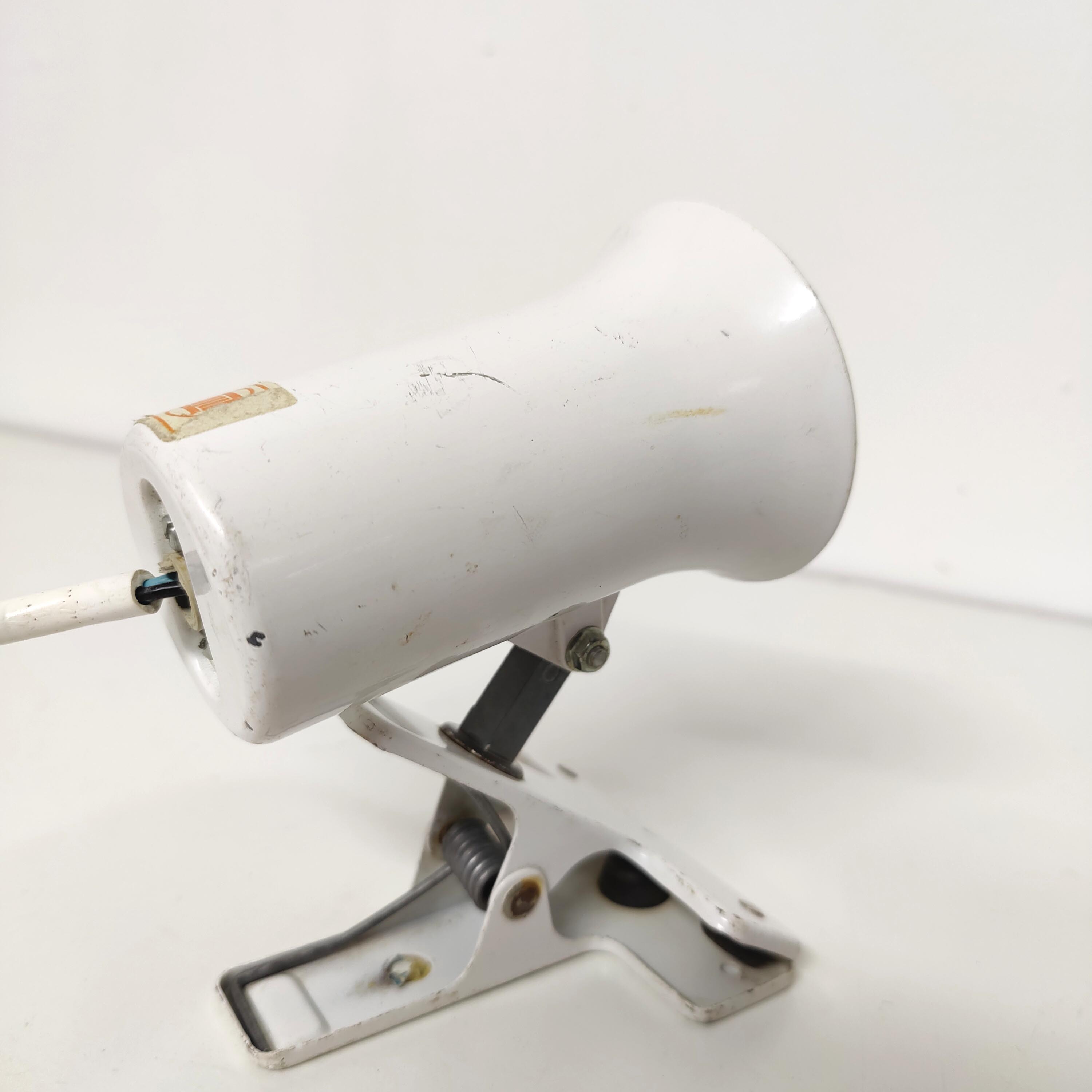 Spot lamp with clip Lita in metal 70s