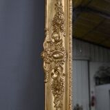 Important gilded wooden mirror, Restoration style – 19th century