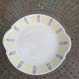 Plat à gâteaux en faïence Badonviller, FB 81, vintage et design
